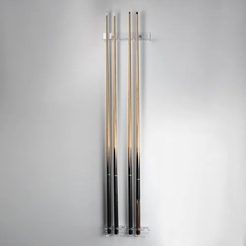 Vista 2 de Soporte de pared para taco de piscina y bolas, soporte de almacenamiento de billar acrílico, autoadhesivo o montado con tornillo, organizador