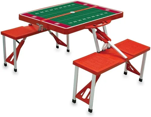 Vista 41 de PICNIC TIME NCAA North Carolina Tar Heels Folding Picnic Table - Camping Table - Outdoor Table with Umbrella Hole
