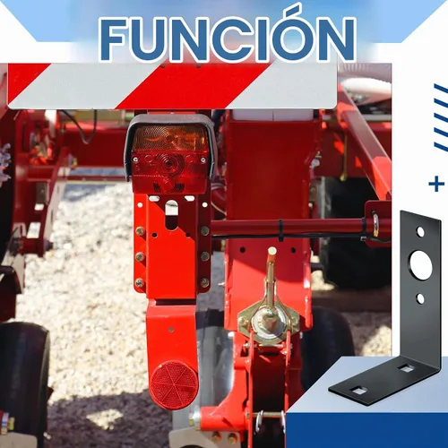 Vista 5 de Dunzy 2 soportes de luz de remolque galvanizados para montaje en forma de L, soporte de luz trasera para barcos, accesorios de piezas de remolque
