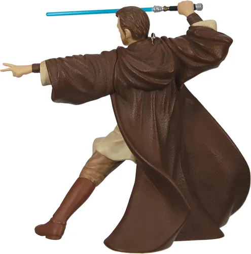 Vista 2 de Hallmark Keepsake Plástico, adorno navideño 2022, Star Wars: La venganza de los Sith OBI-Wan Kenobi