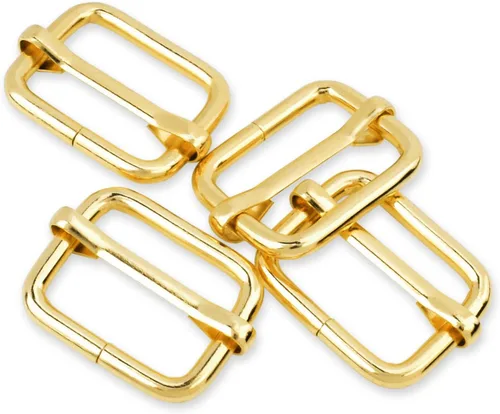 Vista 28 de CooBigo Paquete de 25 hebillas deslizantes ajustables de metal de 1 pulgada, ajustador rectangular Tri-Glide, deslizador de correa de tirantes