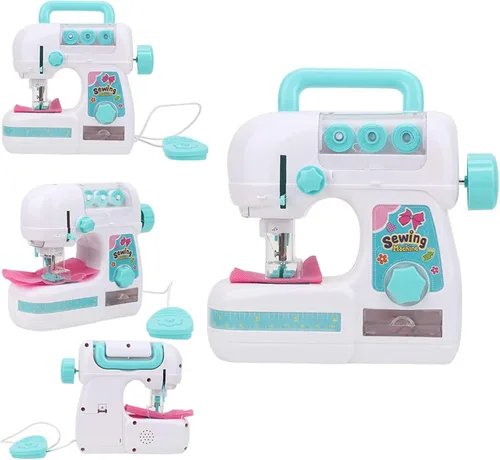 Vista 7 de Mini máquina de coser, máquina de coser niños juguete para niñas niños