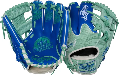 Vista 16 de Rawlings Pro Preferred Infield Baseball Gloves Multiple Sizes & Colors Menta Bisagra Vertical Web