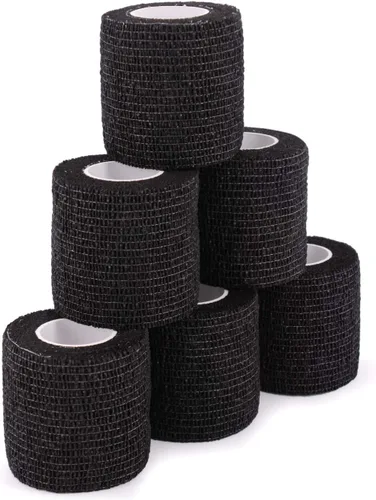 Vista 18 de Cinta envolvente autoadhesiva de camuflaje para protección de 5 cm x 4,5 m. Cinta de camuflaje discreta de tela no tejida. Vendaje elástico