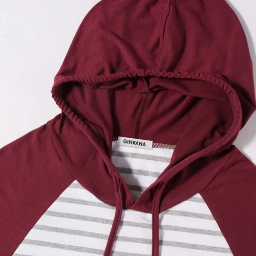 Vista 41 de GINKANA Sudadera con capucha para mujer, manga larga, lactancia materna, ropa casual