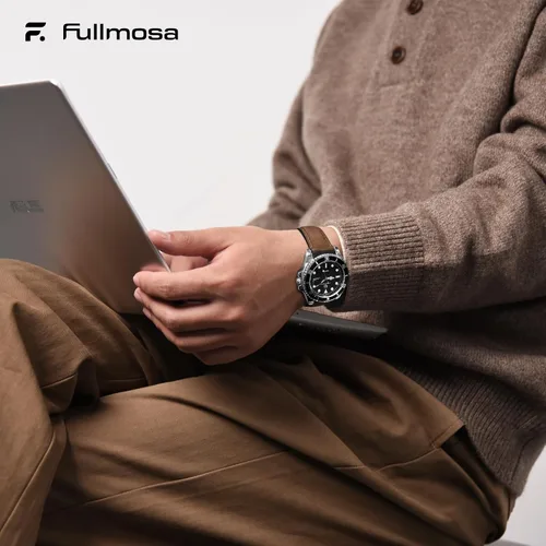 Vista 17 de Fullmosa Correa de reloj de liberación rápida de 0.866 in, 0.787 in y 0.709 in, bandas de cuero bruñido para Samsung Galaxy Watch/Garmin Watch