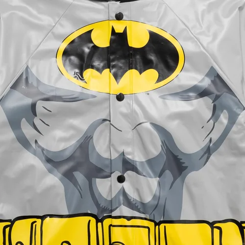 Vista 9 de DC Comics Justice League Superman Batman - Chaqueta impermeable para lluvia y paraguas de 3 piezas para niños pequeños