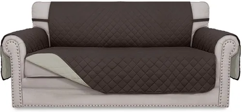 Vista 224 de Easy-Going - Funda reversible para sofá, resistente al agua, con varillas de espuma y correas elásticas, protector de muebles para mascotas y perros