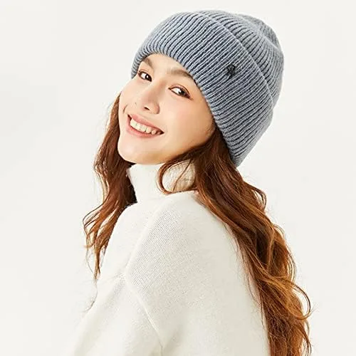 Vista 5 de Gorro de invierno unisex suave y cálido cable grueso
