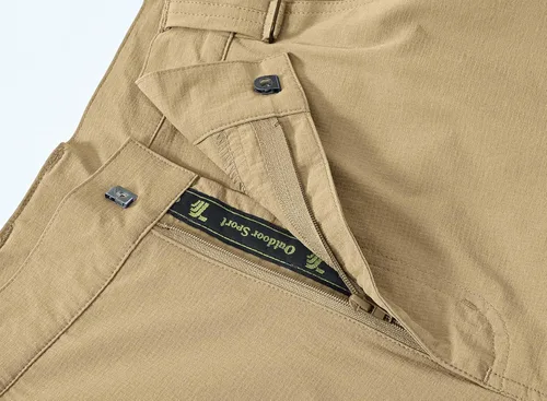 Vista 5 de TBMPOY Pantalones de senderismo y montaña, ligeros, impermeables, con cinturón, secado rápido, para hombres