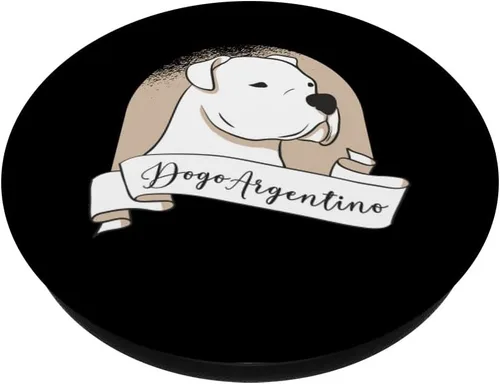 Vista 2 de Dogo Argentino - PopSockets intercambiables para perro argentino