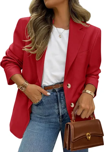 Vista 8 de PRETTYGARDEN Blazers 2026 para mujer casual de negocios Caqui oscuro