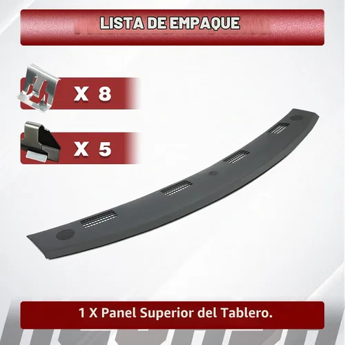 Vista 2 de HECASA Panel superior de tablero compatible con Dodge Ram 1500 2002-2005, Dodge Ram 2500 3500 2003-2005 - Reemplazo de tablero para 5GT31XDVAC