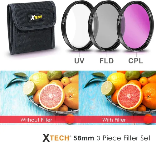 Vista 4 de Xtech HeroFiber - Kit de accesorios de 2.283 in para cámaras Canon EOS DSLR (kit de accesorios de lente de 2.283 in)
