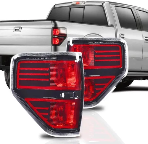 Vista 8 de PIT66 Luces Traseras Ensamble de Lámpara de Luz Trasera, Compatible con Ford F150 2009 2010 2011 2012 2013 2014, Ensamble Trasero de Pickup SVT, 1