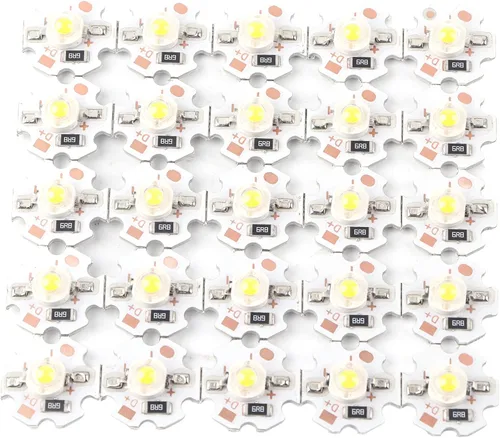 Vista 16 de POCREATION 25 chips LED AXD-1W-5V, bombilla LED de chip de 5 V, bombilla de ahorro de energía de 200 lúmenes, 1 W, cuentas de lámpara LED de alta
