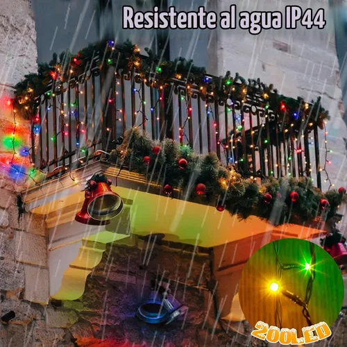 Vista 5 de PEIDUO Luces de Navidad con Música, Controlador de Sensor de Movimiento por Infrarrojos con 6 Modos, Resistente al Agua para Decoración de Fiestas