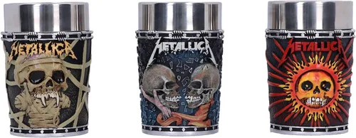 Vista 2 de Nemesis Now Colección Shot Glass - Juego de 3, productos de banda de rock