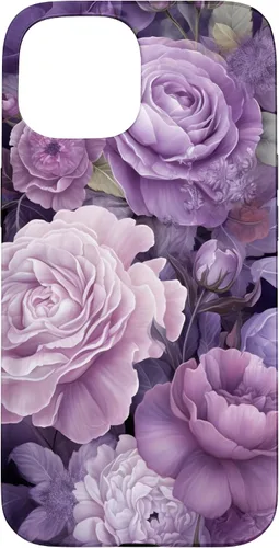 Vista 6 de Elegant Blush Pink And Purple Vintage Floral Rose And Peony Case for iPhone 16