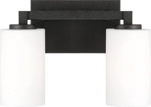 Vista 4 de Capital Lighting Ravenwood - 2 tocador de baño ligero en estilo minimalista, 9.5 pulgadas de alto y 13.25 pulgadas de ancho