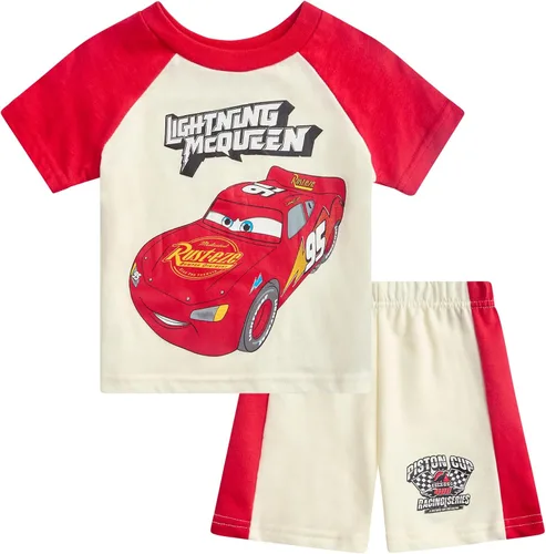 Vista 19 de Disney Conjunto de 2 piezas de camiseta y pantalones cortos de manga corta de Mickey Mouse Lightning McQueen Toy Story (12M-24M)