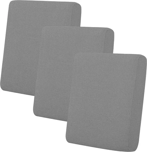 Vista 112 de Easy-Going - Funda de cojín elástica individual para sofá biplaza, sillón, funda de cojín protectora, suave, flexible con parte inferior elástica