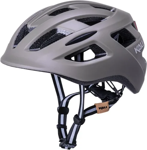 Vista 9 de Kali Protectives Central Urban Bike Helmet – Commuter Cycling Helmet with Integrated Rear Light, Dial Fit Adjustment System