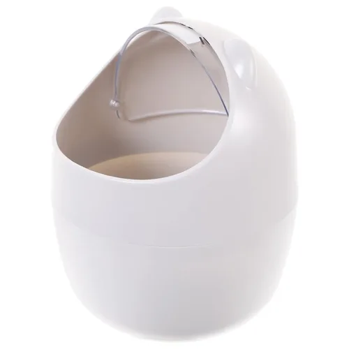 Vista 6 de VANZACK Mini bote de basura con tapa, papelera de escritorio, cubos de basura pequeños para escritorio