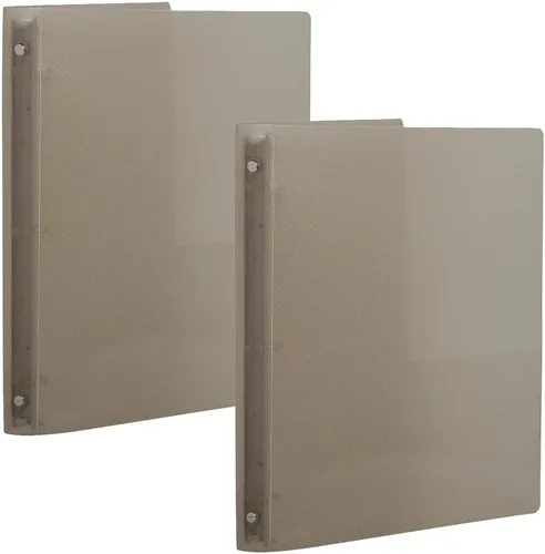 Vista 44 de JAM PAPER Carpeta de plástico de 1 pulgada, carpeta blanca de 3 anillas, se vende individualmente Blanco