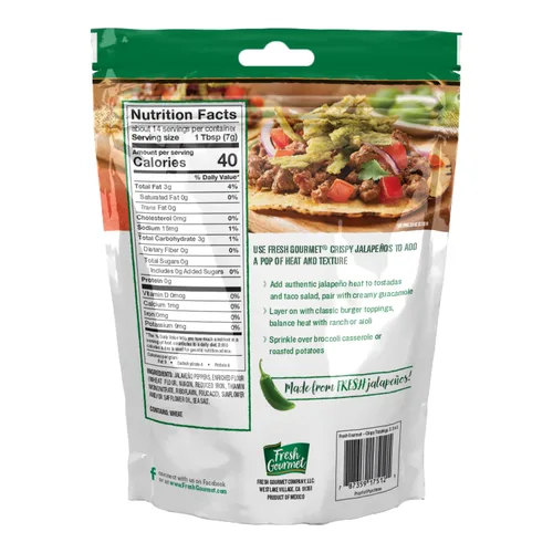 Vista 3 de Fresh Gourmet Paquete variado de aderezos para ensaladas (crujientes dillies + jalapeños crujientes (3 cada uno))