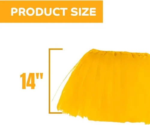 Vista 2 de Kangaroo 5 faldas de tul con tutú de princesa de hadas para niñas, perfectas para disfraz de baile de Navidad, fiesta de cumpleaños, conjunto