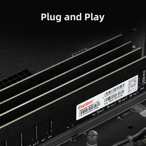 Vista 6 de KingSpec 8GB DDR4 RAM 3200MHz para computadora de escritorio - Plug-and-Play, uso en el hogar y la oficina, versión estándar, memoria de computadora