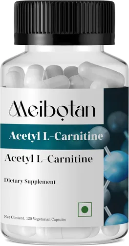 Vista 2 de Acetil L-carnitina 1,000 mg de alta potencia apoya la producción de energía, nutrición deportiva, apoya la memoria/enfoque - 120 cápsulas vegetales