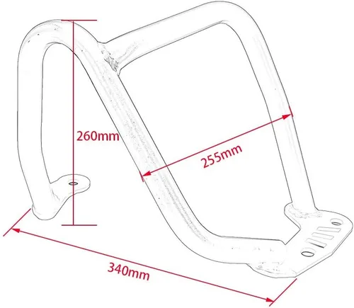Vista 3 de Protector de motor de acero para motocicleta de carretera, barra de choque, protector de marco de jaula de acrobacias, compatible con R Nine T