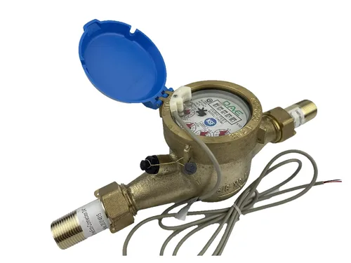 Vista 26 de DAE Medidor de agua caliente sin plomo MJ-75R NTEP, acoplamientos NPT de 3/4", salida de pulso, galón