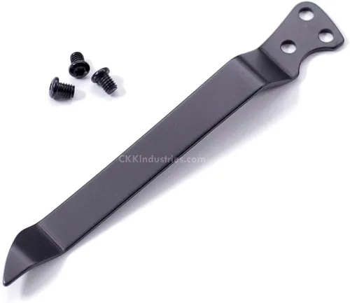 Vista 12 de EZSMITH (Modelo 1 Pinza de bolsillo universal - (Acabado táctico negro) - Pinza de bolsillo de repuesto para cuchillos plegables, teléfonos Modelo 1