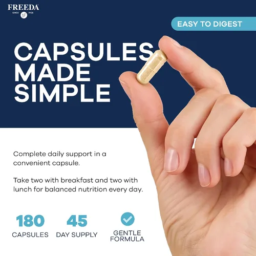 Vista 5 de FREEDA SCD Multivitamínico – Suplemento multivitamínico diario para hombres y mujeres – Vegano, sin gluten, SCD Legal – Vitaminas para adultos