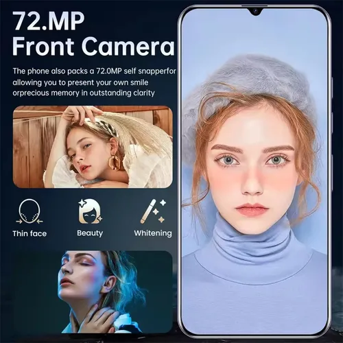 Vista 6 de I25+ Ultra Desbloqueado Teléfono celular Android 14, Octa-core Smartphone Teléfono Móvil, Batería de 6800mAh Carga Rápida, Pantalla FHD+ de 6.3