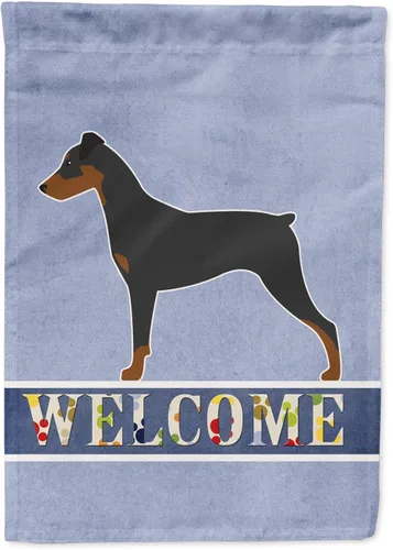 Vista 178 de Caroline's Treasures BB5552GF Affenpinscher Bandera de bienvenida para jardín, bandera decorativa para patio exterior, patio, parterres