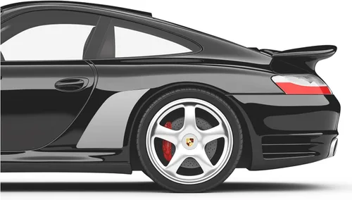 Vista 9 de Adhesivos de vinilo para guardabarros laterales con chip de roca lateral compatibles con Porsche 911 996 997 991 992 (991, azul)