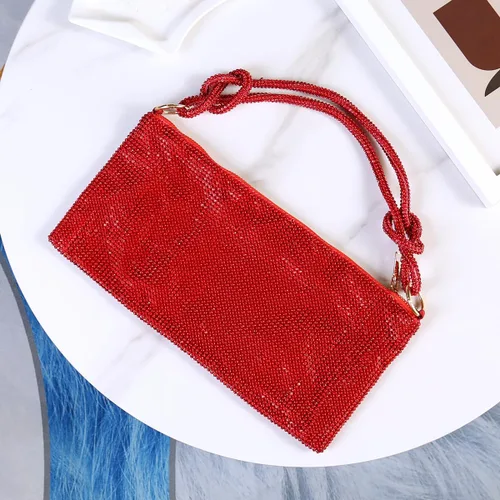 Vista 3 de Covelin Bolso de mano de diamante brillante de moda para mujer