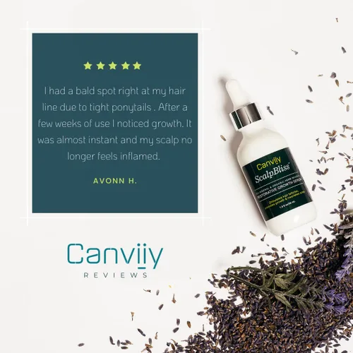 Vista 4 de Canviiy ScalpBliss Sea Mineral & Organic Herb - Suero restaurador de crecimiento infundido con hierbas orgánicas, estimula los folículos pilosos
