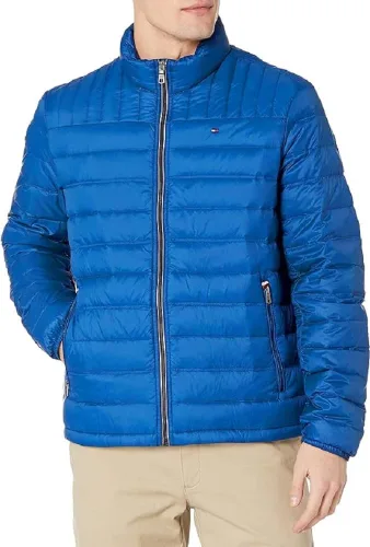 Vista 14 de Tommy Hilfiger Chaqueta acolchada plegable con aislamiento de plumón real para hombre Negro