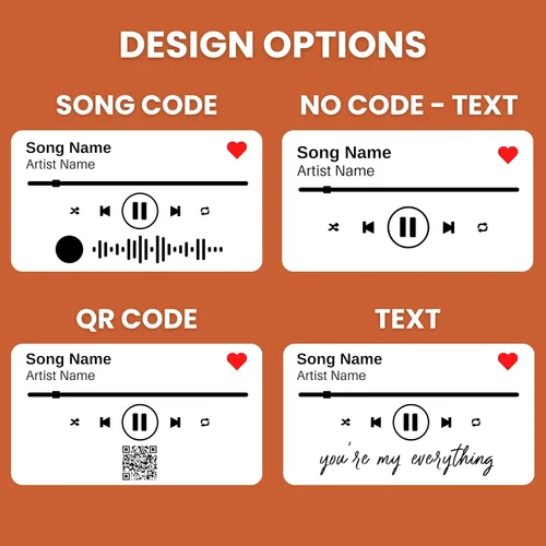Vista 5 de Placa de música personalizada con soporte de luz LED - Placa de canción personalizada para pareja con código y texto, regalo de última hora, regalo