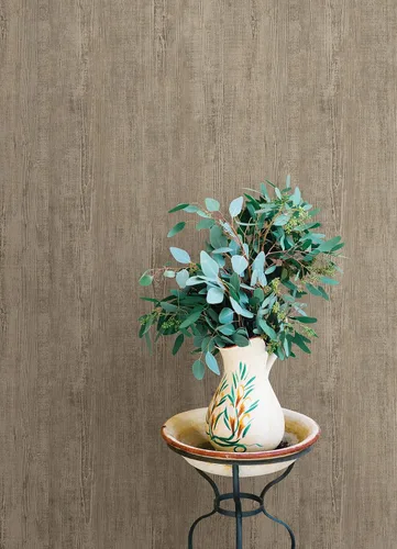 Vista 3 de RoomMates RMK12674PL Papel pintado de madera natural dimensional gris pardo