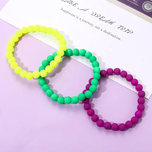 Vista 14 de Surfer Heishi - Pulseras apilables para mujer, apilables, de vinilo arcoíris, disco de arcilla, pulseras elásticas para la amistad, joyería bohemia