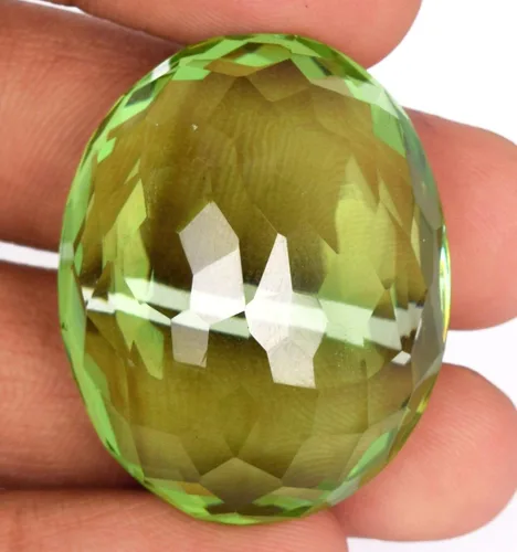 Vista 4 de REAL-GEMS Piedra preciosa suelta amatista verde