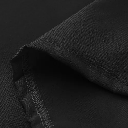 Vista 4 de Qliuoazw Conjunto de uniforme médico para enfermera, uniforme médico, sólido, elástico, traje de uniforme médico, cuello en V, bolsillo, camisas