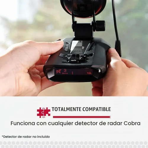 Vista 6 de Kit de cableado directo detector de radar Cobra para conector de barril, cable de alimentación para fácil instalación personalizada, compatible