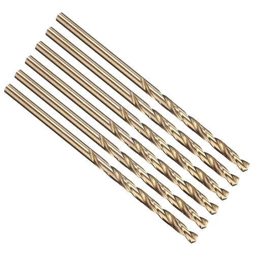 Vista 175 de PATIKIL Broca Jobber de 0.039 in, vástago recto M35 cobalto 5% acero de alta velocidad 135° acabado dorado para metal duro de acero inoxidable - 2